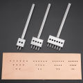 3pcs/SET Professional DIY Leather Punching Die, Manual Hole Punch for Leather Handcrafting, Multi-Round Punching Die Tool Set. 