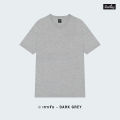 Yuenpuen T-shirt deep gray non-stretch no iron T-shirt floor standing collar plain T-shirts women T-shirt men. 