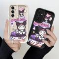 Sanrio Cute Kuromi Phone Case for Samsung Galaxy A71 A13 A12 A51 A21s A11 A05s A31 A06 A03 A30 A04s A50 Luxury Cover. 