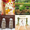 19.6in X 63in Natural Burlap Cloth Mesh Jute Textile Fabric For Bags Placemats Tablecloth Background Decoration DIY Accessories. 