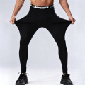 Men's Compression Leggings High Elastic Quick Dry Breathable Sports Base Layer for Gym Running Basketball Workout. 