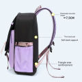 Teenagers Cute Schoolbag Shoulder Backpack Nylon Fabric Girls, Large Capacity Splash-Proof. 