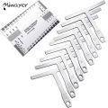 Miwayer 10-piece kit - 1 guitar measuring tool and 9-piece T-shaped guitar ruler. 