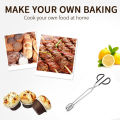 Barbecue Scissor Tongs Grilled Food Tong BBQ Tools Long Handle Scissor BBQ Bread Roast Clip Kitchen Baking Tongs BBQ Accessories.