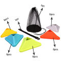 20PCS 40PCS Football Training Disc Triangle Soccer Practice Field Sports Agility Training Cone Portable Equipment for Kids Adult.