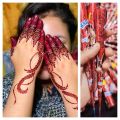 Peel Off Red Mehndi Cones Party & Bridal | pack of 3 cone | chilli red mehendi cone  | Red cone mehndi | karachi mehandi. 