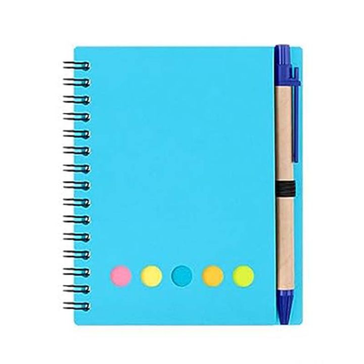 Kisdo%20Lined%20Spiral%20Notebook%20Kraft%20Paper%20Cover%20Notepad%20with%20Pen%20In%20Holder,%20Sticky%20Notes%20and%20Page%20Marker,%20Business%20Small%20Notebook%20-%20Image%208