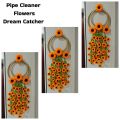 Pipe Cleaner Flowers Dream Catcher New Decorations. 