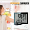 HTC-2 Digital Temperature Humidity Meter Home Indoor Outdoor hygrometer with Clock Replace HTC-2A HTC-1 W1209.