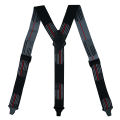 Melo Tough Y back suspenders airport friendly Suspenders,NO buzz with Plastic Clip 1.5 inch fully elastic braces. 