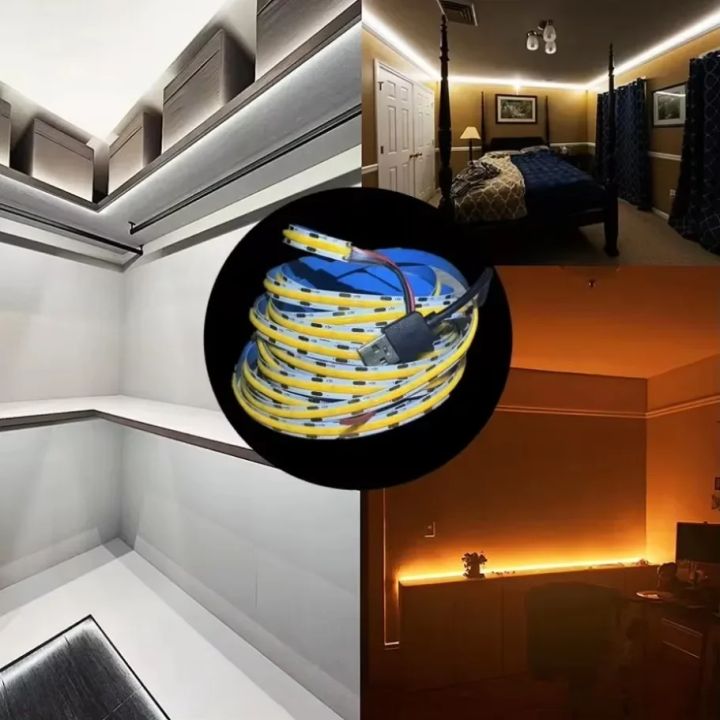 DC5V%20COB%20LED%20Light%20Strip%20With%20USB%20Power%20Supply%20Light%20320LED/m%20High-Density%20Flexible%20LED%20Lamp%203000K/4500K/6500K%20COB%20Light%20Strip%20-%20Image%207