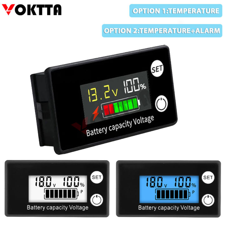 DC8100V Battery Capacity Indicator LCD Digital Electricity Meter Leadacid Lithium LiFe PO4