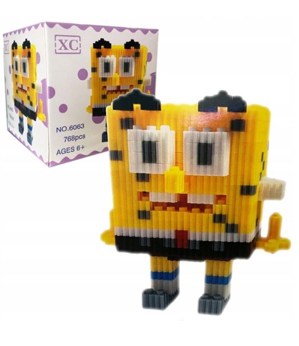 MAGIC BLOCK MAGICZNE KLOCKI FIGURKA 3D SPONGE BOB,XC Connection Blocks,XC Building Block,Plastic Block ,Interlock Block ,Brick Block,Creative Block XC