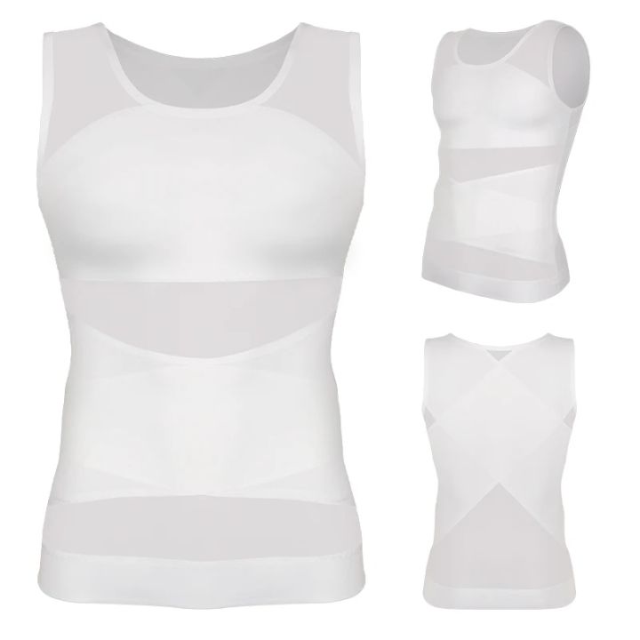 Mens%20Slimming%20Body%20Shaper%20Vest%20Gynecomastia%20Compression%20Shirts%20Tummy%20Control%20Sleeveless%20Undershirts%20Criss%20Cross%20Mesh%20Underwear%20-%20Image%204