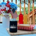 4 pack I Identify As A Water - Can Sleeve Cooler Insulated Drink Beer Hugger Coolies - for Dad from Son Daughter.