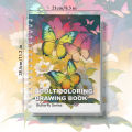 1 Pc Butterfly Theme  Coloring Book, Thick Paper Quality, Warm Hearted. 
