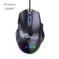 12000DPI Macro RGB Gaming Mouse 9 Programmable Keys Game Mouse RGB Light Max to 6 levels For pc mac gun PUBG Laptop. 