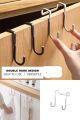  Multi Purpose Metal Hooks for Drawer, Cabinet, Fence, Kitchen and Bathroom, Black & White. 