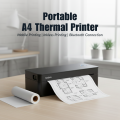 Portable A4 Printer for High Professionals - Ideal for Office Document Printing Wireless Bluetooth Inkless Thermal Printing Tech Perfect for Field Work, Assignments, On-the-Go Travel - Nadra A401.
