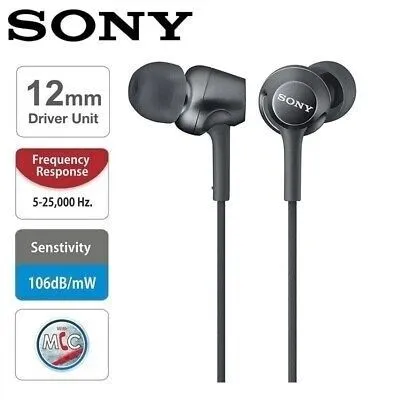 SONY MDR-EX250AP In-ear Headphones 3.5mm wired Stereo Headphones