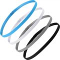 1PCs Simple unisex sports hairband non-slip silicone strip sweat guide elastic headbands yoga running fitness hair accessories. 