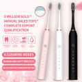 Sonic Electric Toothbrush for Adults IPX7 Waterproof DuPont Brush Head USB Rechargeable High Frequency Cleaning 6 Cleaning Modes. 