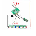 5S2P 18650 Battery Case Box Charging Protection Circuit Board For MAKITA 18V BL1830 3.0Ah 6.0Ah with LED Indicator Label. 