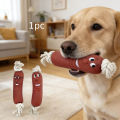 Dog Sausage Chew Toy - Bite-Resistant And Not Easy to Break, Interactive Training Teething Toy, Preferred Material, Dog Chew Toy.