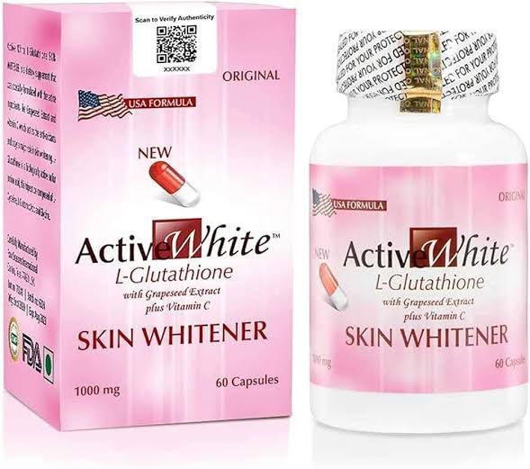 Active White L-Glutathione Skin Whitener Capsules