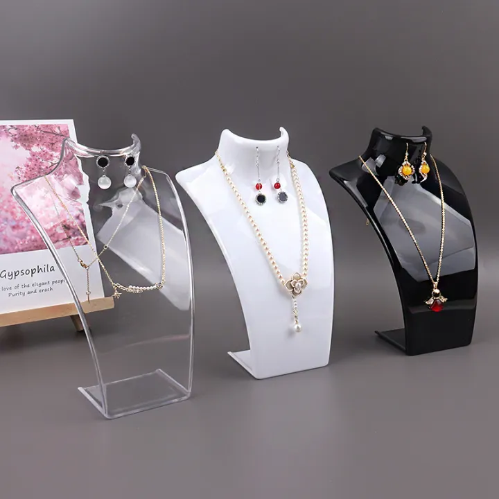 Acrylic%20Portrait%20Model%20Jewelry%20Display%20Stand%20-%20Necklace%20Pendant%20Earring%20Holder%20Shelf%20for%20Decorative%20Exhibition%20-%20Image%202