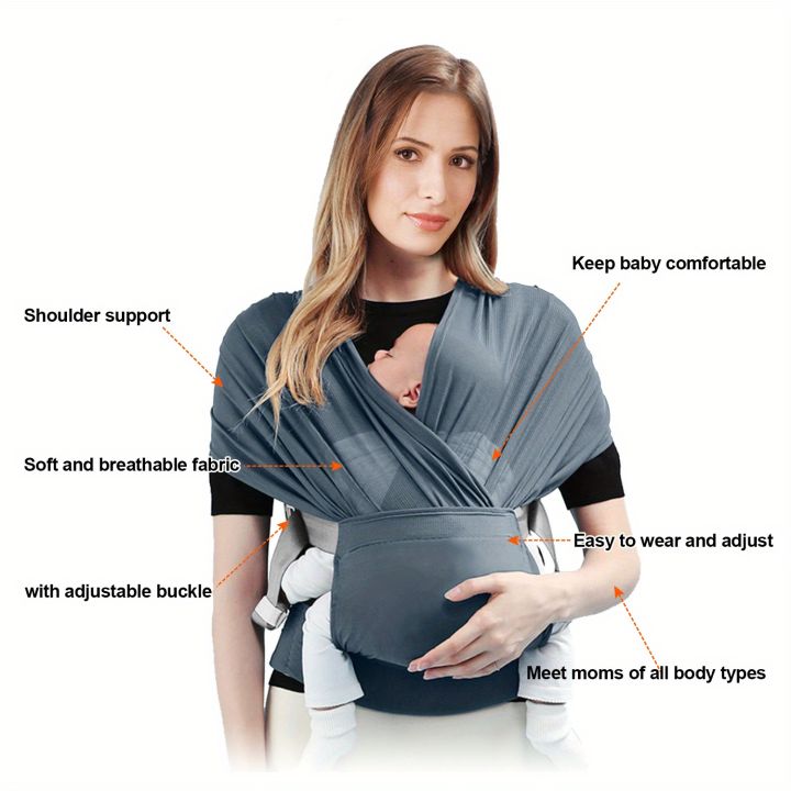 Wrap%20Baby%20Carrier%20Original%20Stretchy%20Infant%20Sling%20Perfect%20for%20Newborn%20Babies%20and%20Children%20Up%20To%2041%20Lbs%20-%20Image%207