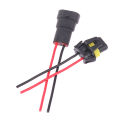 1/2pcs 9005 Male Female Plug Adapter Wiring Harness Sockets Wire Connector For Headlights Fog Lights. 