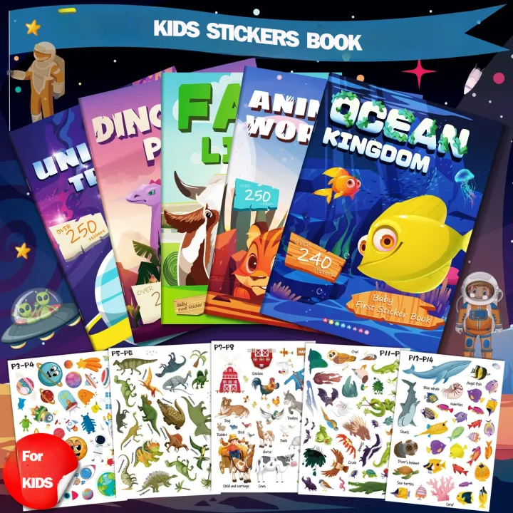 New Sticker Book Focus Potential Development Stickers Children ...