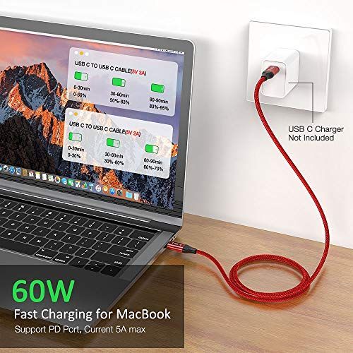 USB%20C%20to%20USB%20C%20Cable,%5B3A,60W%20Fast%20Charging%5D%20%5B2Pack,6.6Ft%5D%20Capshi%20USB%20Type-C%20to%20Type%20C%20Charger%20Braided%20Cord%20Compatible%20Samsung%20Galaxy%20S20%20S20+%20S20%20Ultra%20Note%2010%20Plus%20A80,Google%20Pixel%203%202%20XL,%20iPad%20Pro%20-%20Image%202