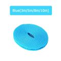 Anti-skid Windproof Clothesline Fence-type Clothesline Non-slip Drying Ropeclothesline Outdoor Travel Clothes Line Ropes 5 meter. 