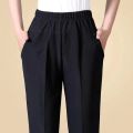 Plus size 8XL Autumn Women Trousers Oversize Elastic High Waist Loose Casual Pants Middle-aged Female Winter Warm Stretch Pants.