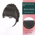 Wig Bangs Headband Synthetic Bangs Hair Extension Fake Fringe Natural Hair Clip on Hairpieces for Women Invisible Natural Clip. 