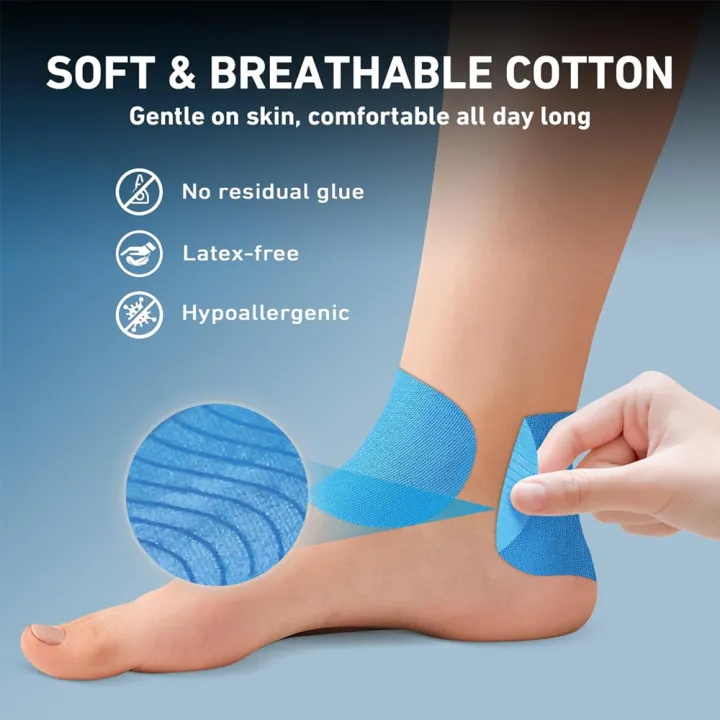20PCS%20Precut%20Ankle%20Kinesiology%20Tape%20%E2%80%93%20Waterproof%20Strong%20Support,Stability,Breathable%20Elastic%20Sports%20Tape%20for%20Ankle%20Prevention%20-%20Image%204