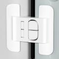 Refrigerator Locks Refrigerator Child Lock Self-Adhesive Fridge Closer Fixed Buckle for Glass Metal Protection Kids Adults Home. 