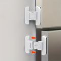 8Pcs Universal Refrigerator Lock Household Refrigerator Door Closer Multi-function Cabinet Door Lock Kids Security Protection.