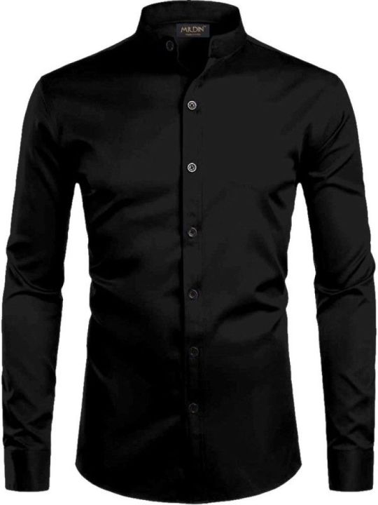 men's%20long%20sleeve%20black%20shirt%20casual%20men's%20full%20sleeve%20shirt%20-%20Image%203