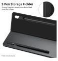 Syndrruce Magnetic Case for Samsung Galaxy Tab S7 Plus/S7 FE/S8 Plus 12.4 Inch, Slim Lightweight Protecitve Cover with S Pen Holder for Samsung Tablet S7 Plus/ S7 FE/ S8 Plus 12.4" (Black). 