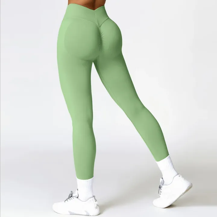 Women's%20V%20Back%20Sports%20Leggings%20Athletic%20Fitness%20Gym%20Yoga%20Pants%20Tights%20Scrunch%20Control%20Running%20Exercise%20Workout%20Leggins%20-%20Image%205