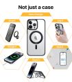 Iphone Cover 11/12/13/14/15/16 Pro / Pro Max Spigen transparent Magsafe Compatible Double Stand Case Cover. 