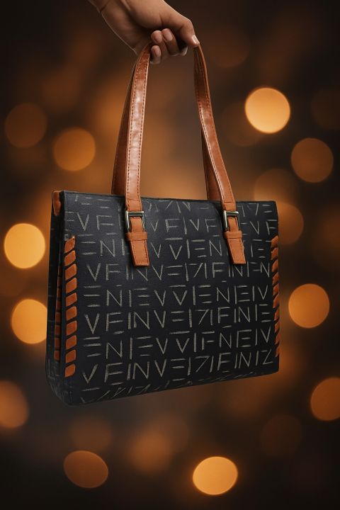 Stylish%20VIFN%20Designer%20Tote%20Bag%20for%20Women%20%E2%80%93%20Elegant%2014x11%20Inch%20Canvas%20Handbag%20with%20Faux%20Leather%20Straps,%20All-Over%20Logo%20Print,%20Perfect%20for%20Work,%20Travel%20&%20Daily%20Use%20-%20Image%203
