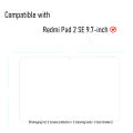For Redmi Pad 2 SE 9.7 Tempered Glass Screen Protector On  Redmi Pad 2SE HD Film Scratch Proof 9H Oil-Coating 2-Pack. 