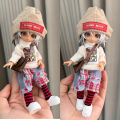 New Suit Ob11 Doll Clothes Flat Replace 8 Points 12 Points Bjd Dress Up 16-17 Cm Doll Skirt Daily Wear Suitable for Bjd. 