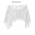 Apparel Accessories French Lacing Lace Mini Skirt Embroidery Irregular Hemline Lace Up Ruffles Skirt Y2K Apron Wrap Skirt. 