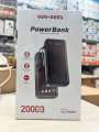 ven dens 20000 mh power bank with 4 data cable. PB059.