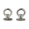 4pcs Stainless Steel Kayak Track Mount Tie  Down Eyelet For Bunge Kayak Accessories  Hold Bungee Cord  Kayak Track Eyelet. 